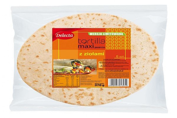 Tortille z pieprzem i ziołami od Delecty