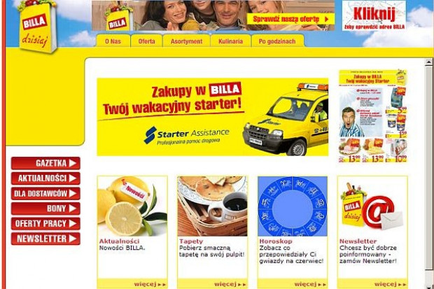 Billa zachęca do zakupów pakietem Assistance