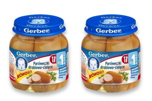 Gerber przygotował paróweczki dla małych dzieci
