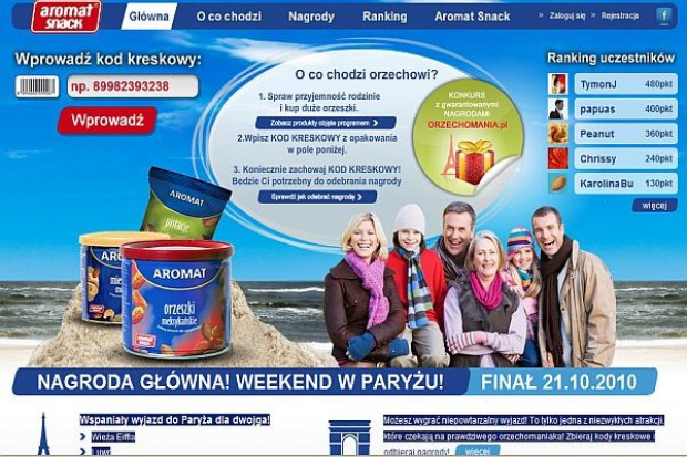 Aromat Snack rusza z akcją promocyjną pod hasłem Orzechomania