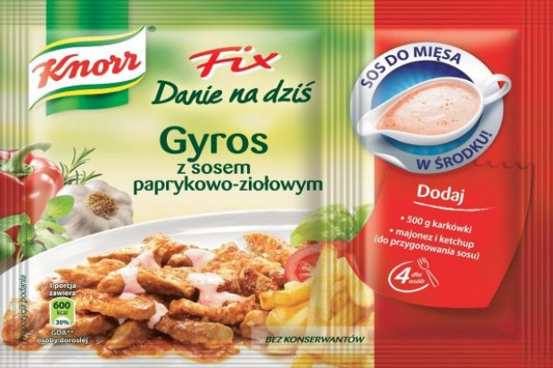 Knorr wprowadza nowe fixy o smaku kebab i gyros