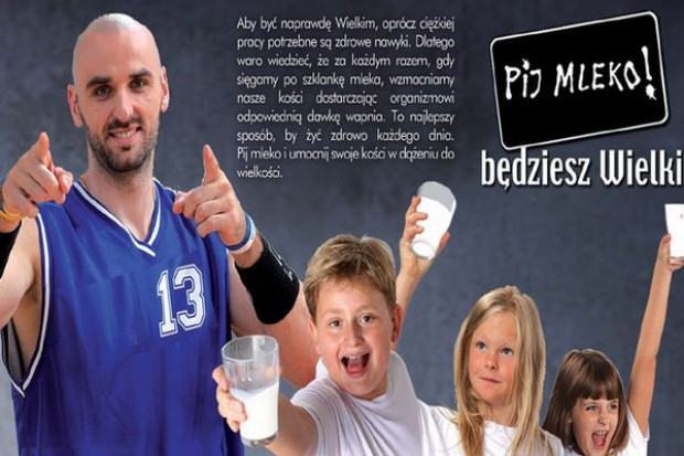 Marcin Gortat w reklamie mleka