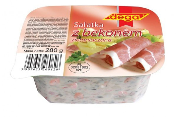 Sałatka z bekonem firmy Dega