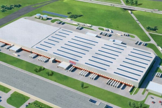 Wmurowano kamień węgielny pod budowę centrum dystrybucyjnego Tesco w Gliwicach