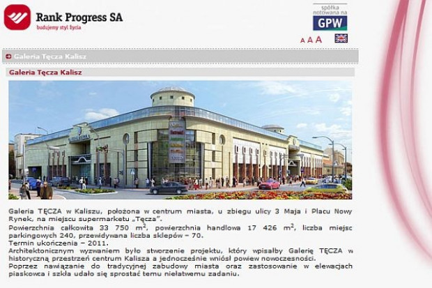 Erbud zbuduje w Kaliszu galerię za 65 mln zł