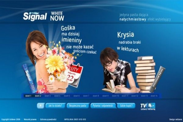Signal promuje nowy produkt w internecie