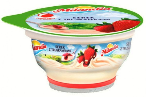 Serek Milandia z truskawkami