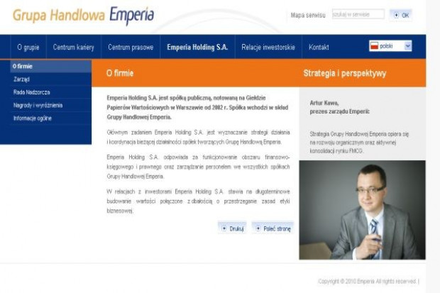 Emperia przeznaczy na skup akcji do 500 mln zł