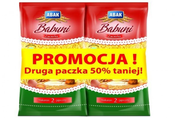 Sezonowe promocje makaronu Abak