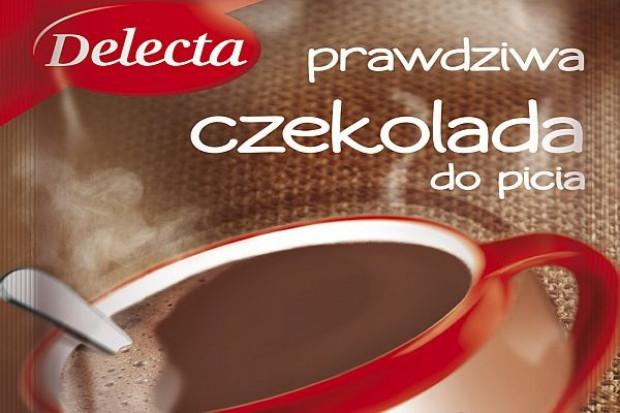 Delecta reklamuje na stokach czekoladę do picia