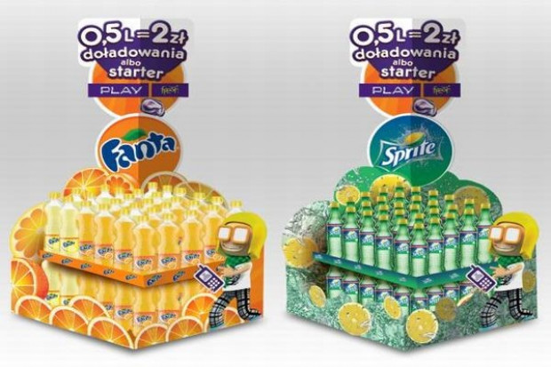 Za kod spod nakrętki Fanty i Sprite'a Play doładuje konto