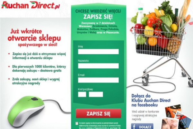 Auchan otworzy w Warszawie sklep internetowy