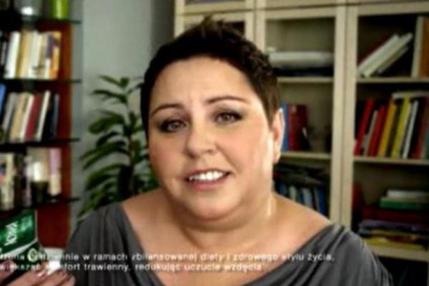 Dorota Wellman reklamuje jogurty Activia