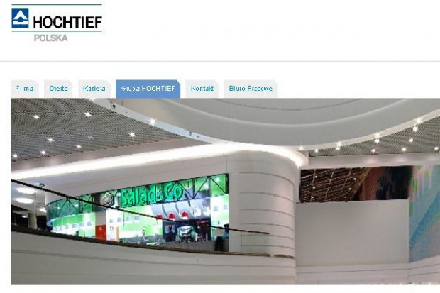 Hochtief Polska planuje więcej realizacji na rynku centrów handlowych