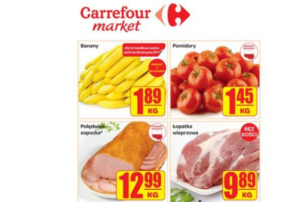 Gazetki promocyjne sieci eksponują ofertę produktów świeżych