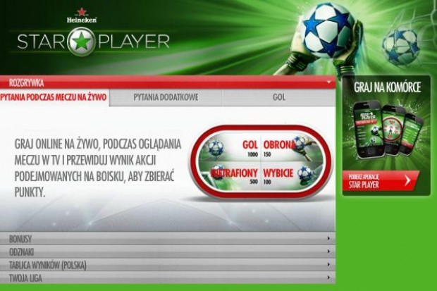 Heineken wprowadza grę dla kibiców piłki nożnej