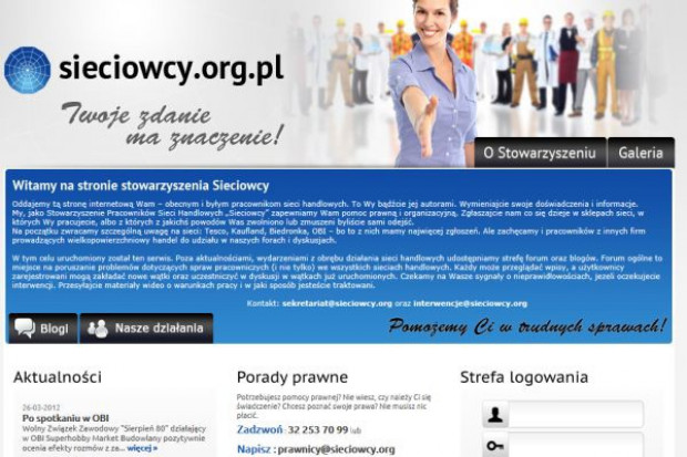Pracownicy sieci handlowych idą za ciosem i tworzą kolejną platformę informacyjną