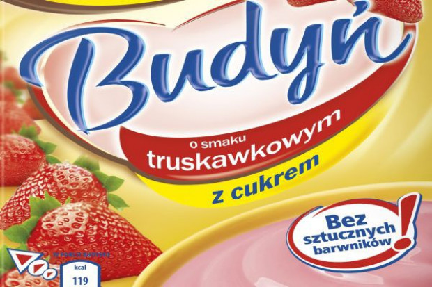 Truskawkowy budyń marki Winiary