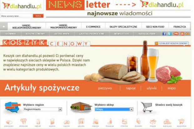 Koszyk cen dlahandlu.pl: Tesco dołącza do badanych e-sklepów