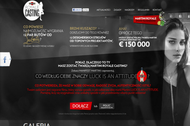 Casting na kobiecą twarz marki Martini