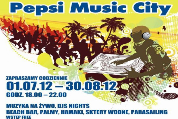 Miasteczko Pepsi orzeźwia plażę w Sopocie