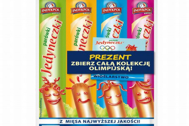 Promocyjne opakowania parówek Jedyneczki