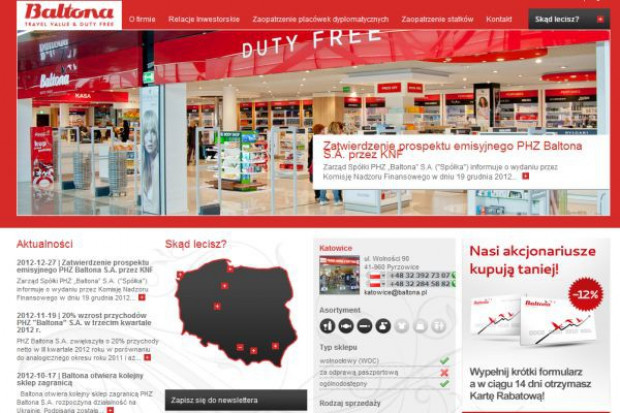 Baltona chce wejść na GPW. W planach rozwój sieci sprzedaży
