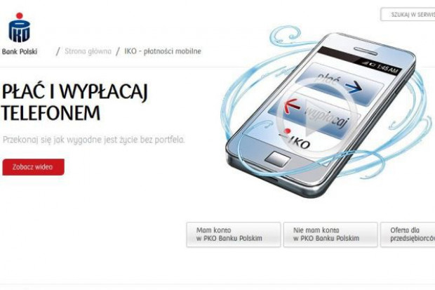 PKO BP wprowadzi system aplikacji mobilnych do płacenia w sklepach