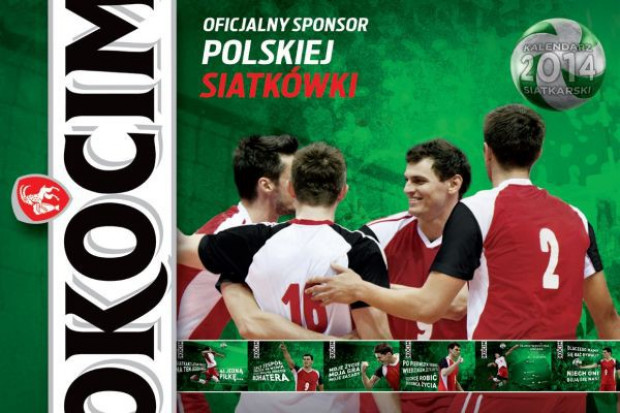 Siatkarski kalendarz od marki Okocim