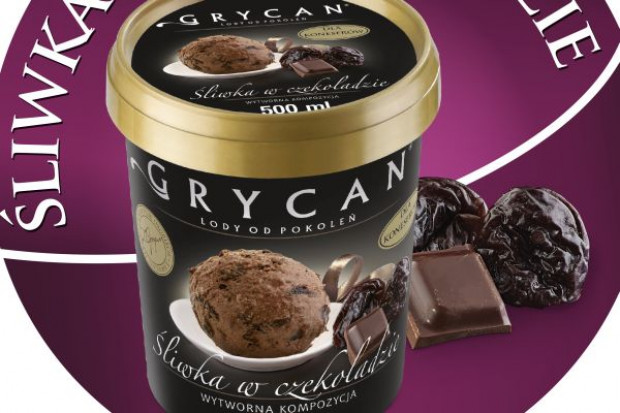 Lody Grycan Śliwka w Czekoladzie