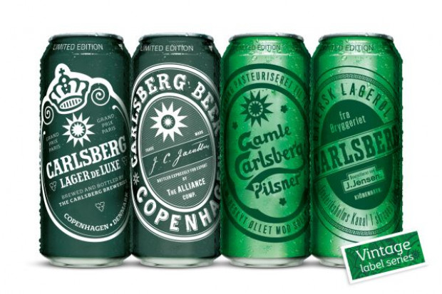 Limitowana edycja puszek Carlsberg w stylu vintage