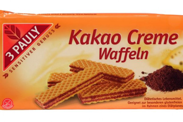 Bezglutenowe Wafelki z kremem kakaowym 3 Pauly