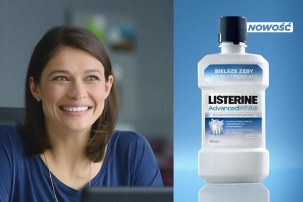 Kampania wspiera wprowadzenie na rynek Listerine Advanced White, fot. mat.pras. Listerine Advanced White promowany w mediach i punktach sprzedaży