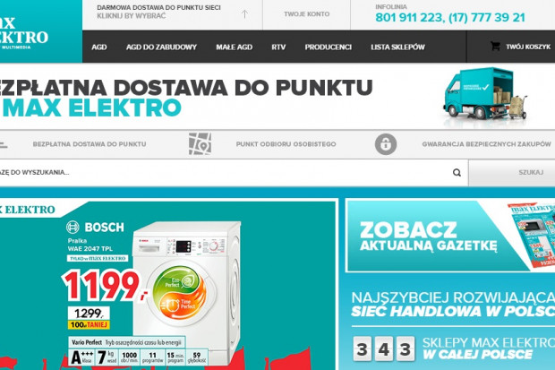 fot. Max Elektro Projekt nowego podatku uderza w średnich i małych sprzedawców sprzętu RTV i AGD