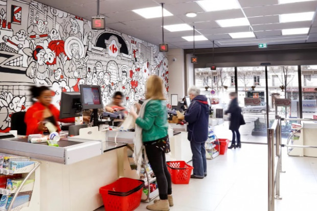 Fot. za Carrefour.com Carrefour z innowacyjnym konceptem miejskiego sklepu w Paryżu (galeria)