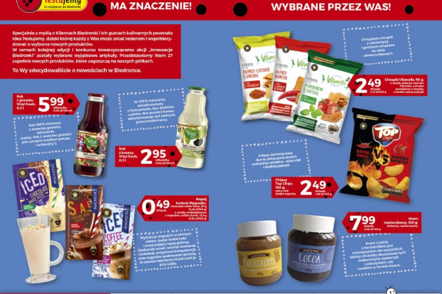 fot. Biedronka Ponad 8 tys. klientów wybrało ok. 40 nowych produktów do oferty Biedronki