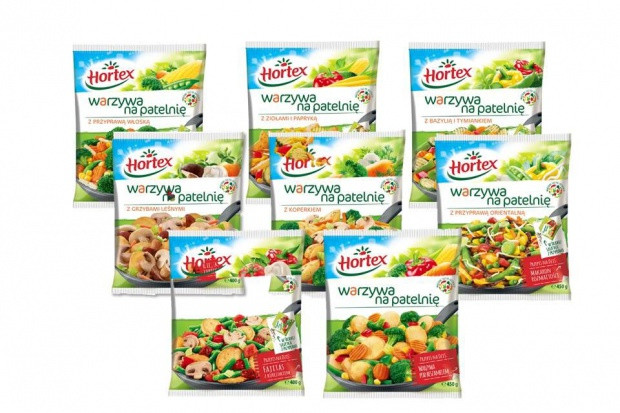 Fot. mat.pras. Hortex odświeża recepturę i opakowania Warzyw na patelnię