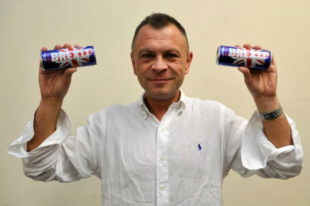 Pawel Tumilowicz, jeden z pomysłodawców napoju, fot. za mirror.co.uk Napój Brexit sukcesem polskich przedsiębiorców na Wyspach