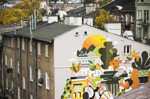 Fot. mat. pras. W Lublinie powstał mural inspirowany Cydrem Lubelskim
