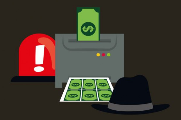 fot. shutterstock Rezolutny nastolatek wydrukował sobie banknoty i płacił nimi w sklepach