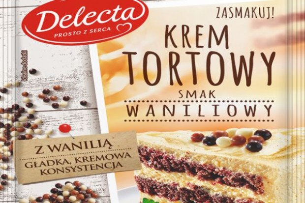 Krem tortowy z dodatkiem naturalnej wanilii - nowość od marki Delecta