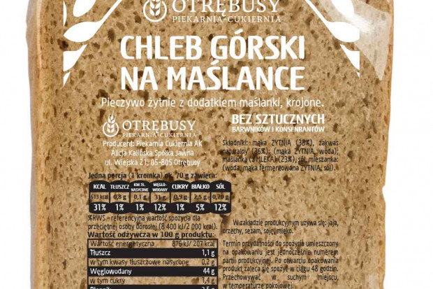 fot. materiały prasowe Chleb Górski na maślance od Piekarni AK Otrębusy