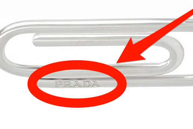 Fot. za businessinsider.com Spinacz od Prady za 185 dolarów