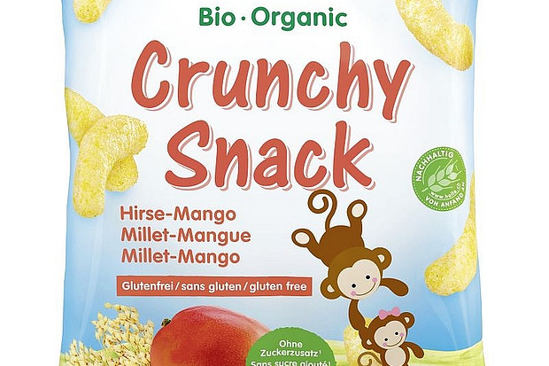 fot. materiały prasowe Bezglutenowe ekologiczne Chrupki jaglane o smaku mango marki Holle