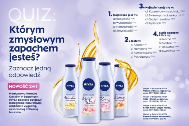 fot. materiały prasowe Nowa linia Olejków w Balsamach Nivea