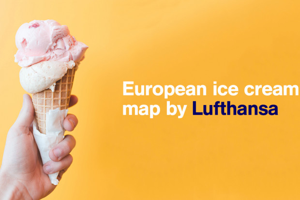 fot. materiały prasowe Interaktywna mapa lodziarni na siatce połączeń Lufthansy