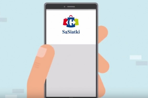 fot. za youtube.com SąSiatki czyli Social Shopping by Carrefour (video)