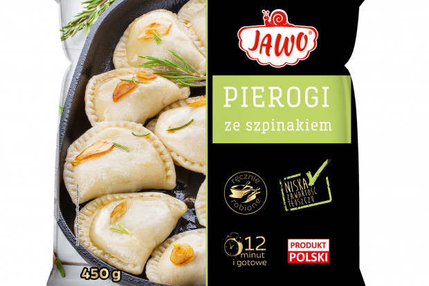 fot. materiały prasowe Pierogi ze szpinakiem Jawo w nowym opakowaniu