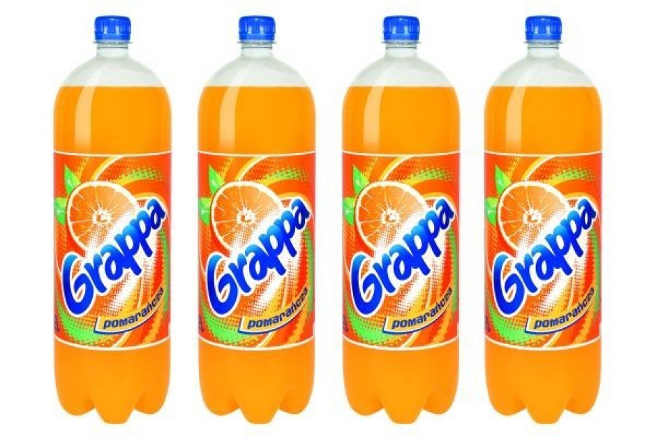 Grappa pomarańczowa w większej butelce