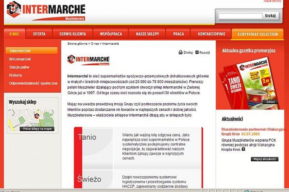 Intermarche szuka klientów w nowym miejscu